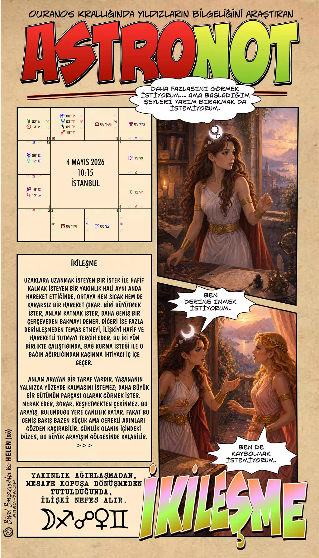 4 Mayıs 2026 günlük astroloji – İkileşme teması ve ilişki dengesi