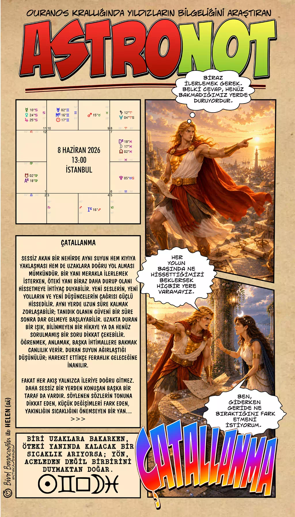 8 Haziran 2026 günlük astroloji – Çatallanma teması ve yön arayışı
