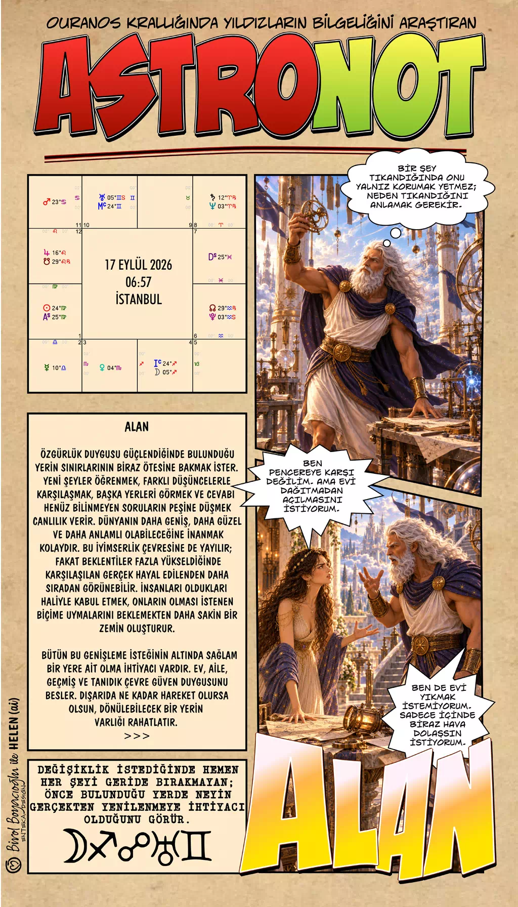 17 Eylül 2026 günlük astroloji – Alan teması ve değişim isteği yükselirken gerçekten yenilenmesi gereken yeri ayırt etme