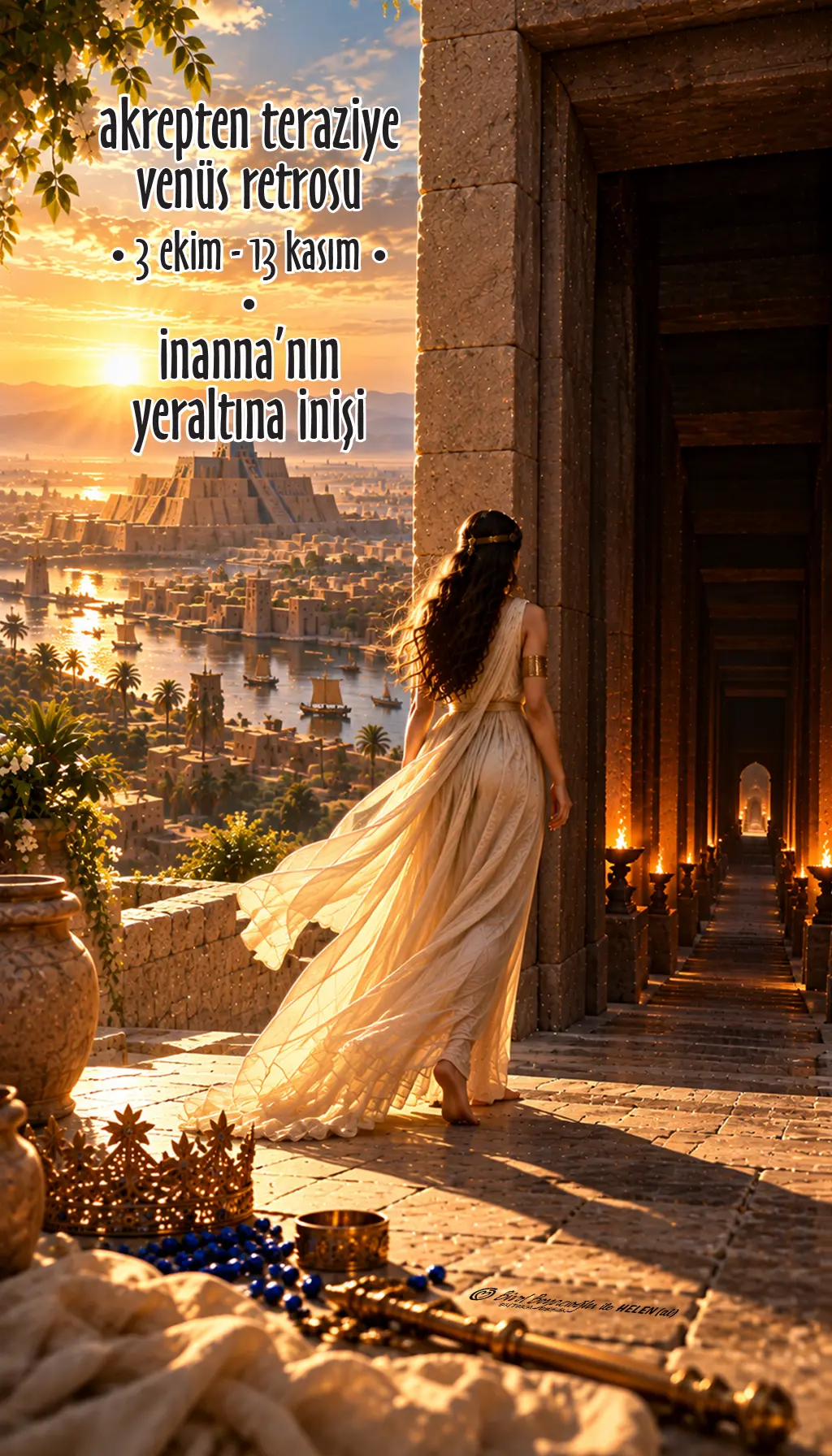 Venüs retrosu ve İnanna’nın Yeraltına İnişi – İnanna’nın yedi kapıdan geçerek yeraltı dünyasına inişini anlatan Sümer mitolojisi